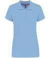 KB255 K255 Kariban Ladies Short Sleeve Piqué Polo Shirt sky blue colour image
